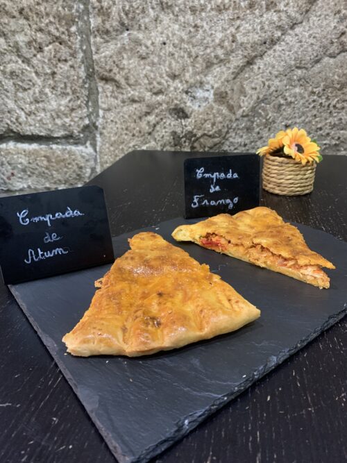 Empada de frango ou atum e cogumelos