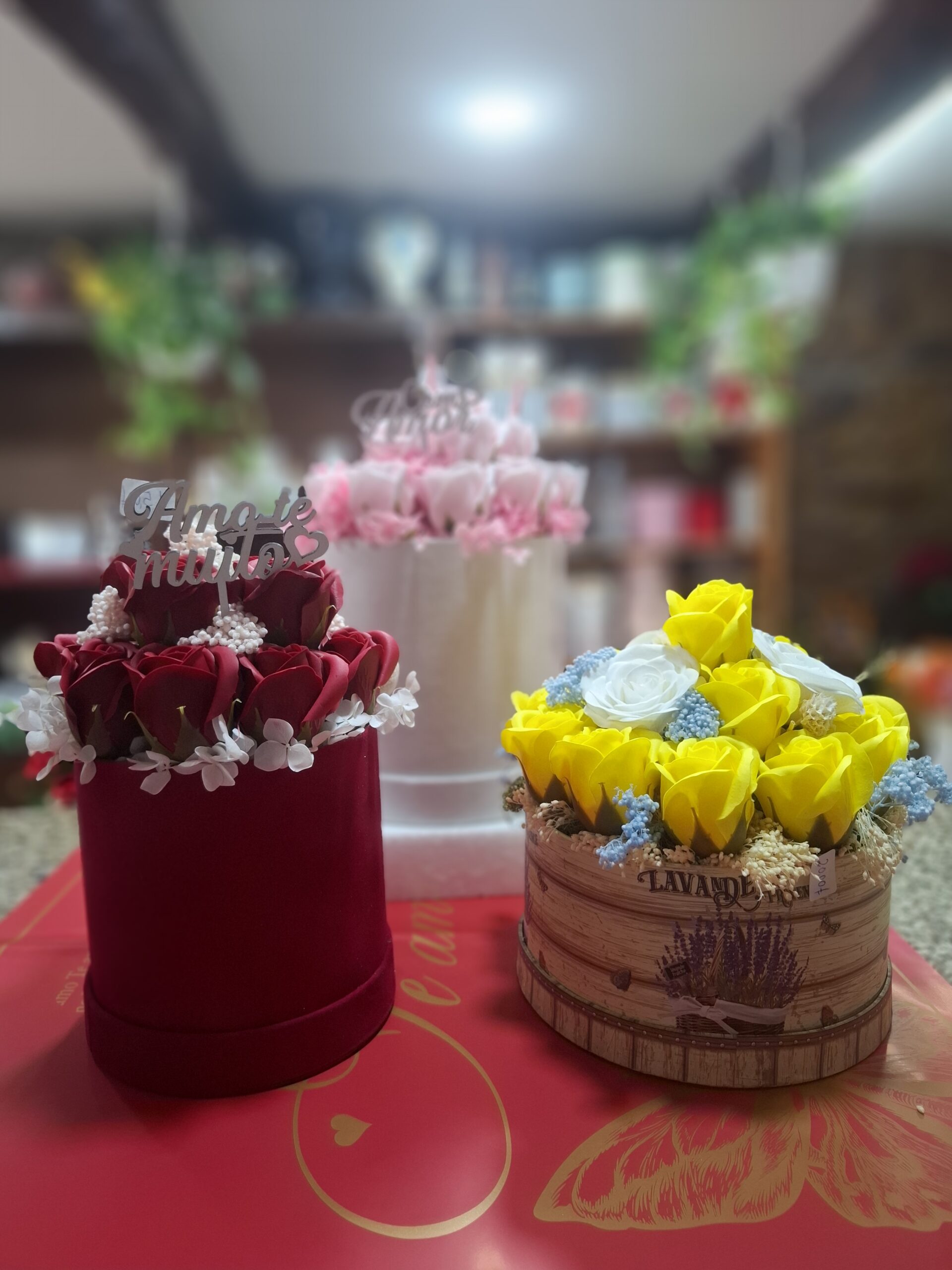 Arranjo Flores preservadas