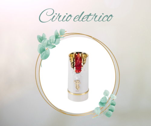Círio eléctrico prata/ouro