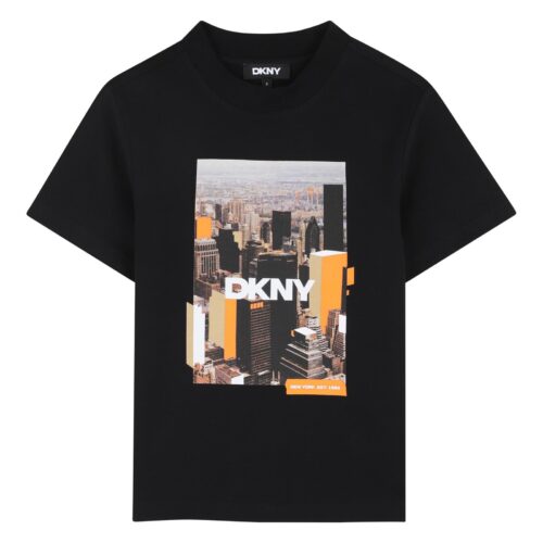 T-shirt DKNY estampada menino