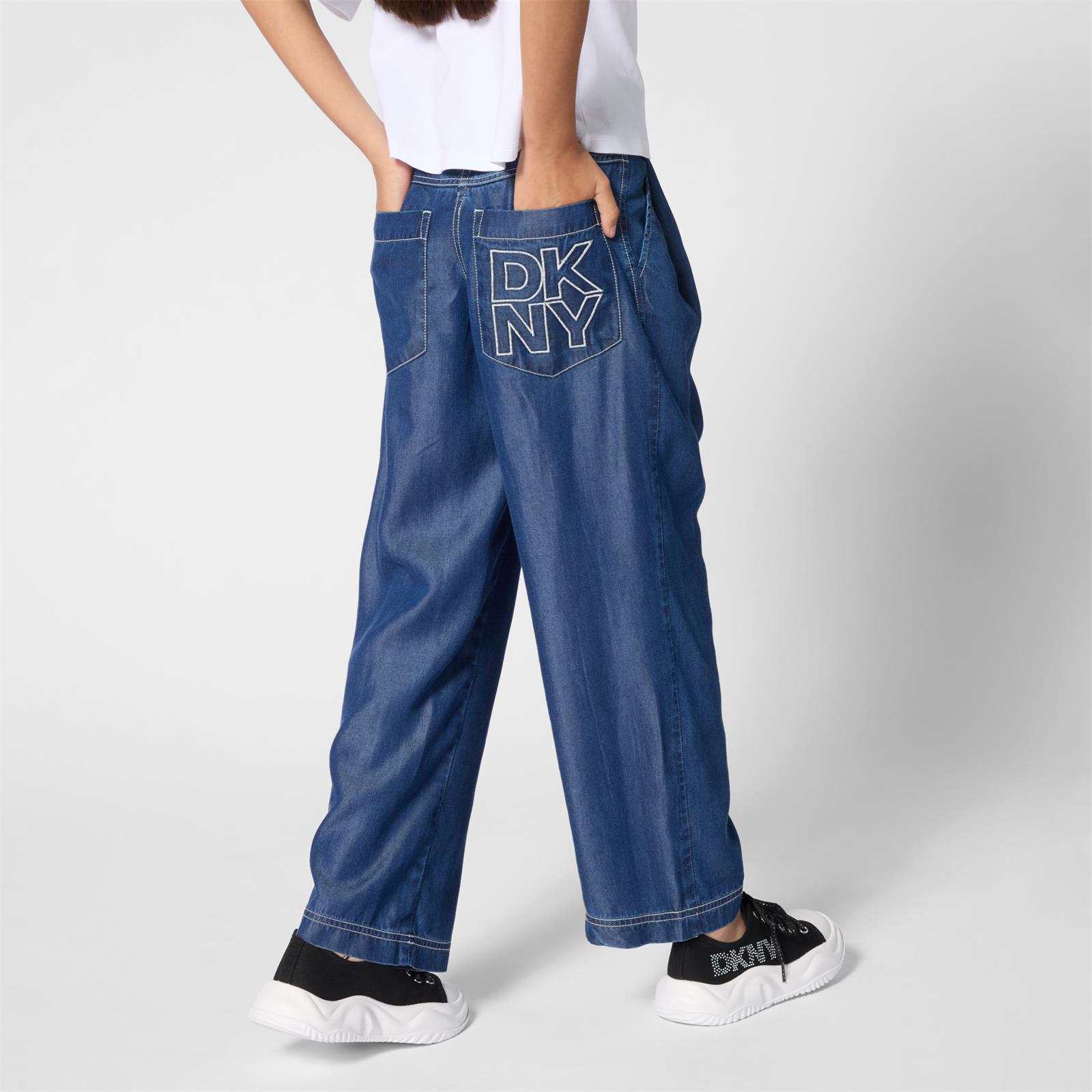 Calça pantalona ganga DKNY menina - Image 4
