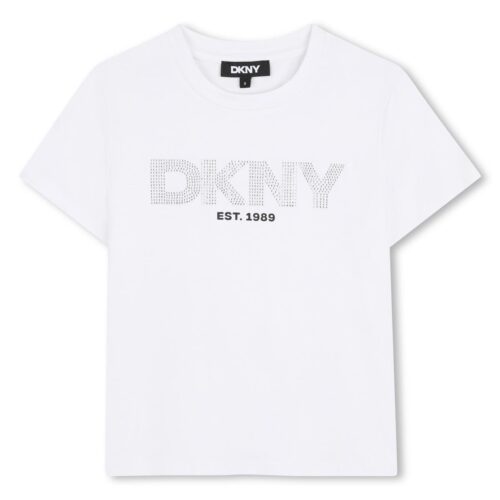 T-shirt branca DKNY menina
