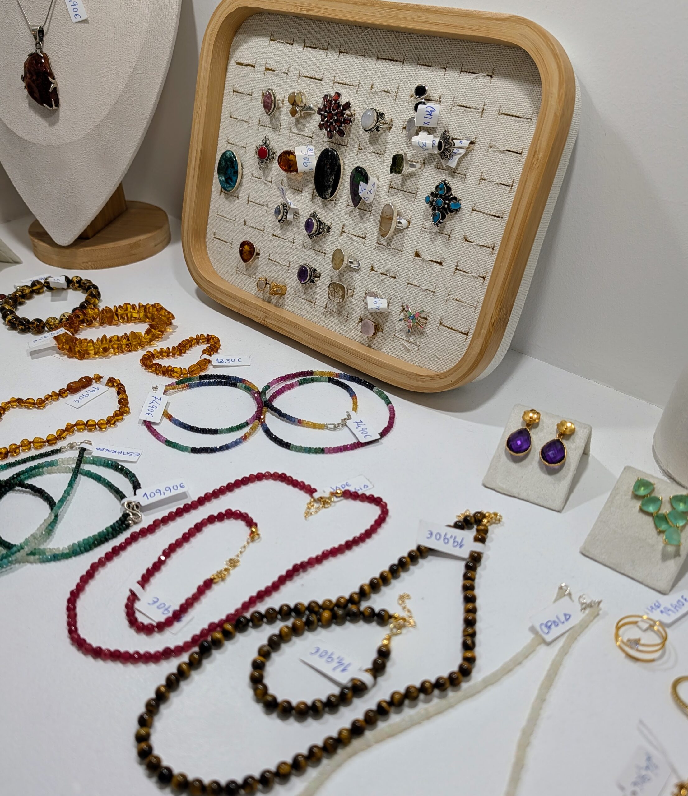 Jóias com Minerais - Colares, Pulseiras, Anéis, Brincos etc - Image 3