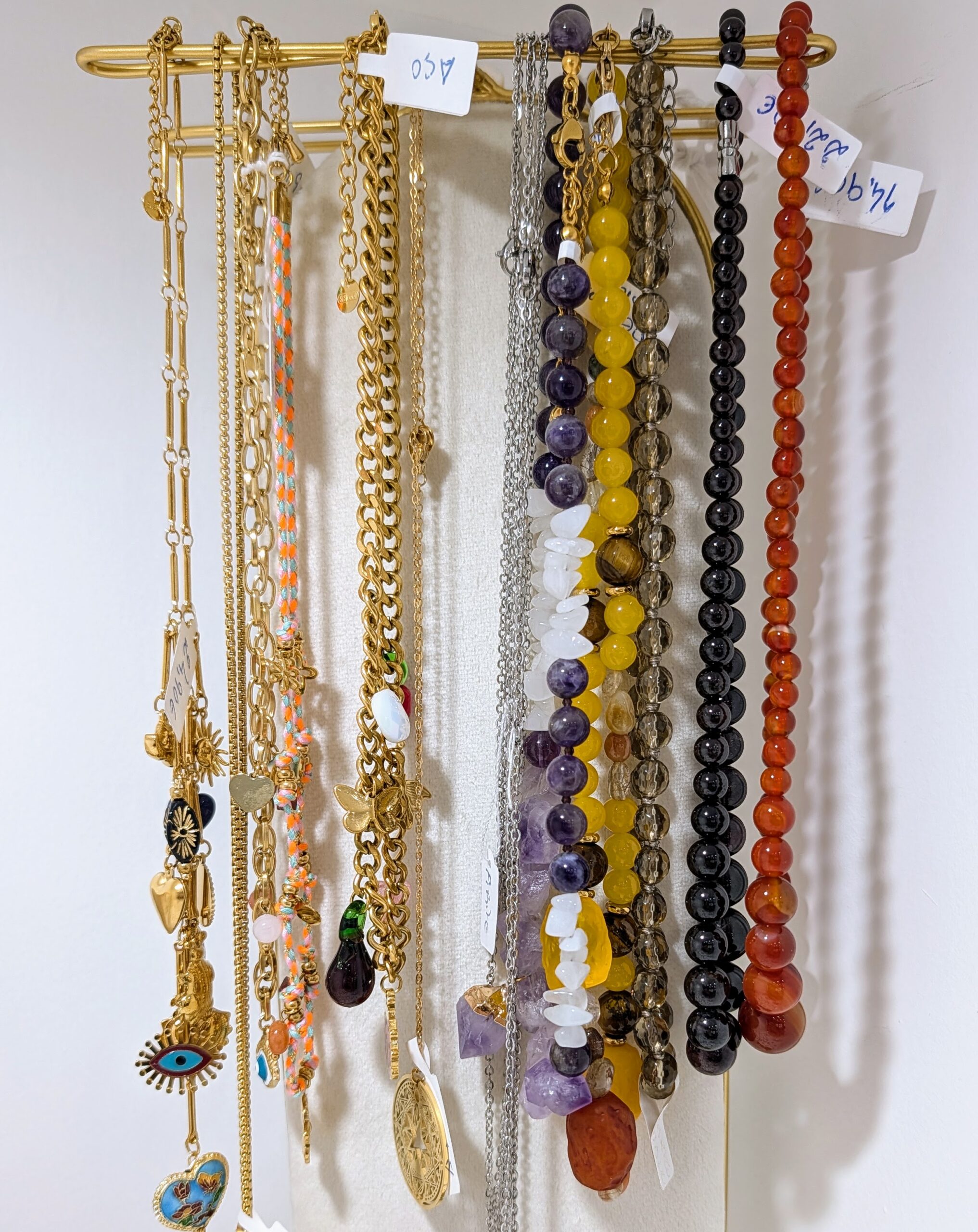 Bijuteria em Aço com Minerais - Colares, Pulseiras, Anéis, Brincos etc - Image 3