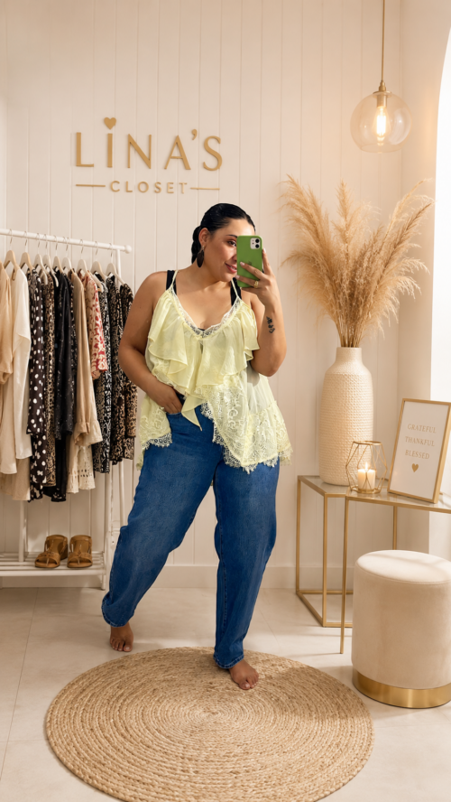 Camisola folhos