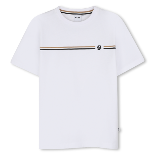 T-shirt c/ risca BOSS menino
