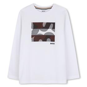 T-shirt manga comprida BOSS menino