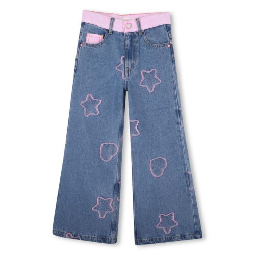 Jeans bordados rosa BILLIEBLUSH