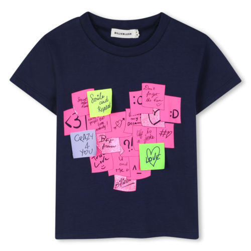 T-shirt POST-IT BILLIEBLUSH marinho