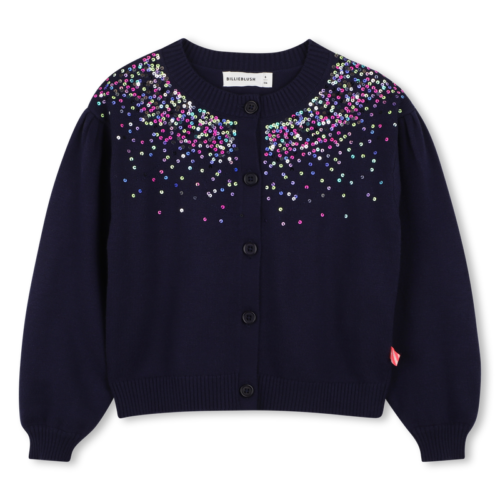 Cardigan tricô com lantejoulas BILLIEBLUSH marinho