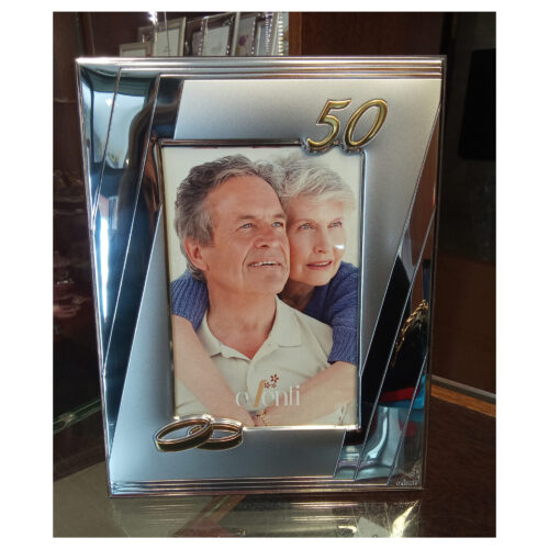 Moldura em Prata - Bodas de Ouro 50 Anos