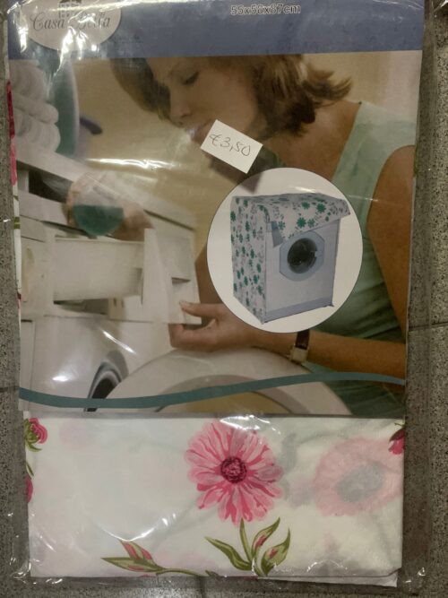 Capa Decorativa para Máquina de Lavar Roupa - Padrão Floral