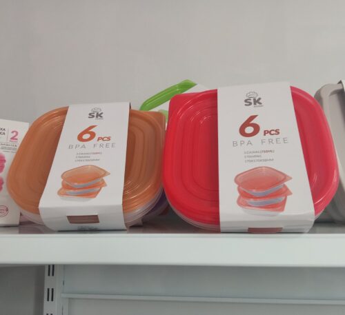 Conjunto 6 Peças SK Kitchen - Caixas Herméticas BPA Free
