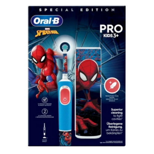 Escova Elétrica Oral-B Pro Kids 3+ – Edição Especial Marvel Spider-Man