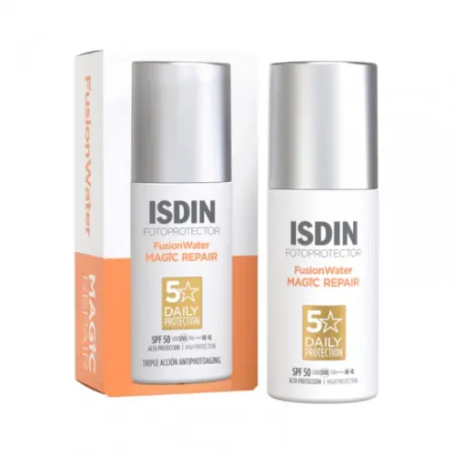 Protetor Solar Facial ISDIN Fusion Water Magic Repair SPF 50