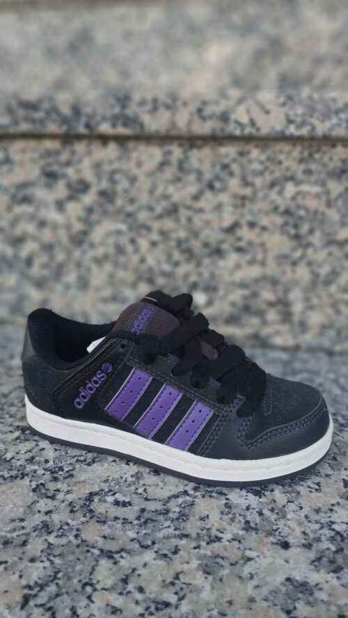 Sapatilha Adidas Criança (Preto/Roxo)