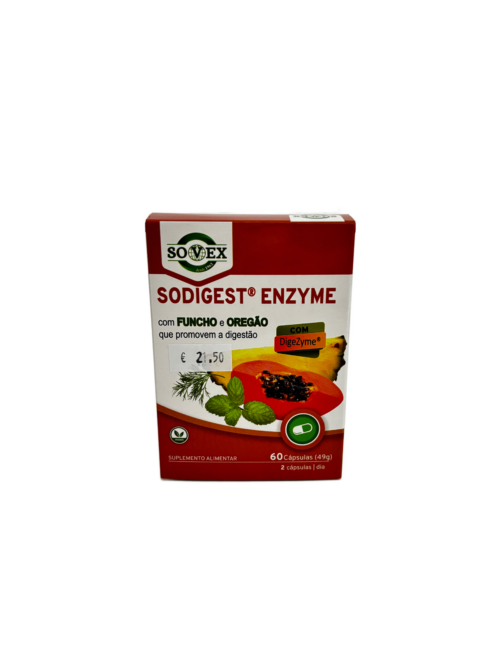 Sodigest enzyme 60 capsulas