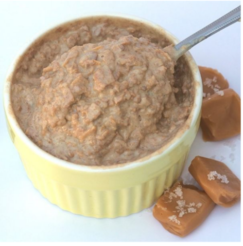 Creme crocante de caramelo salgado
