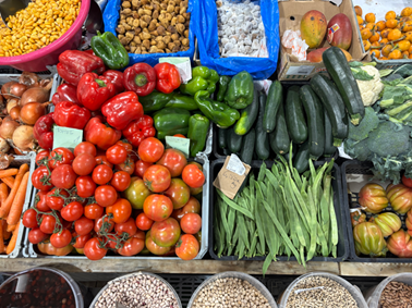 Variedade de legumes frescos