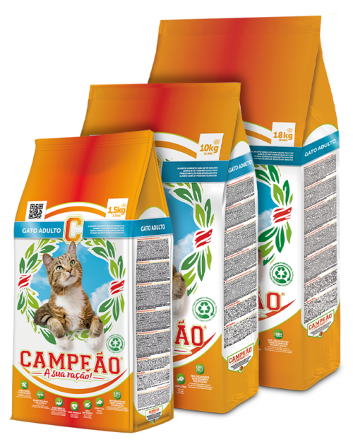 Ração p/ Gato Campeão Adulto