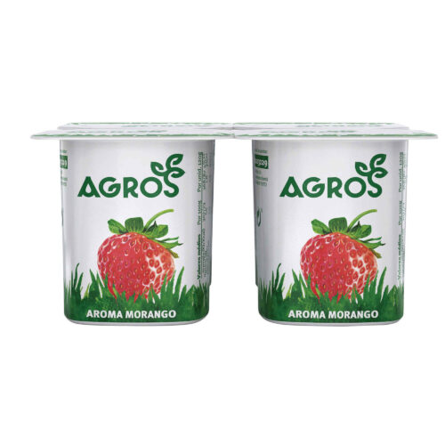 Iogurte Aroma Morango Agros 4x120 g