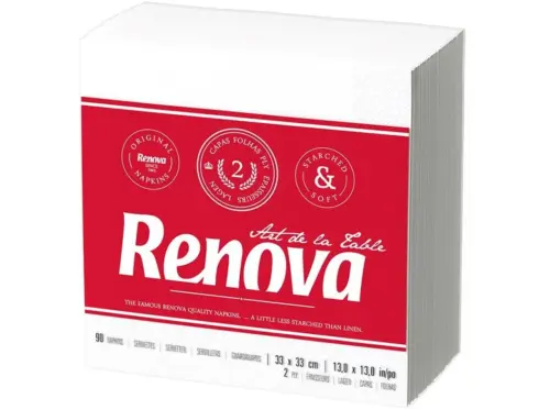Guardanapos folha dupla tipo b renova branco 22x22cm