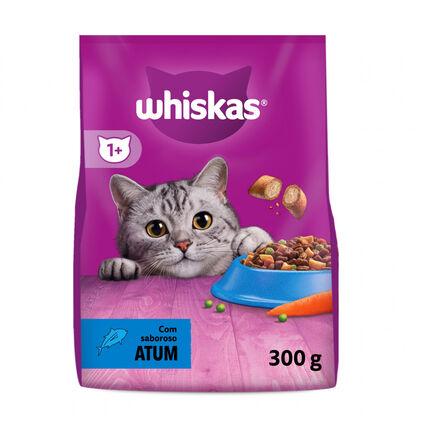Ração para gato whiskas adulto atum 300g