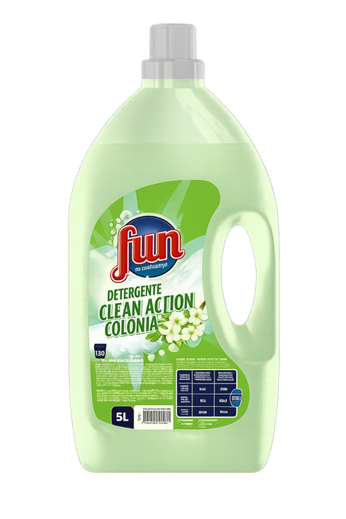 det. roupa máq. líquido fun clean action colónia 100d