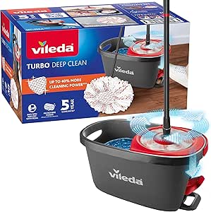 Conjunto Balde e Esfregona Vileda Turbo Smart