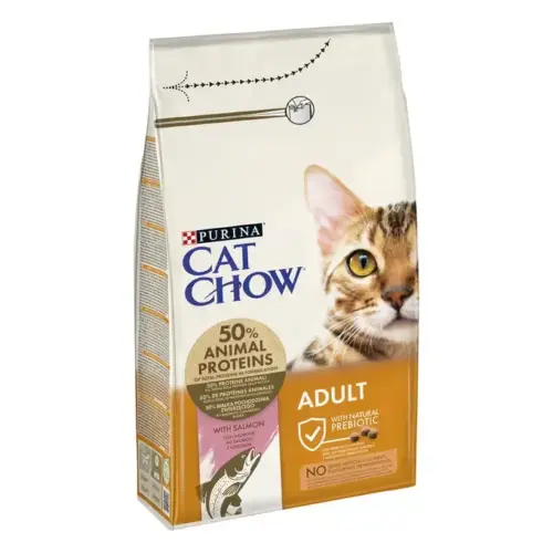 Ração p/ Gato Adulto Cat Chow Atum e Salmão 1.5kg
