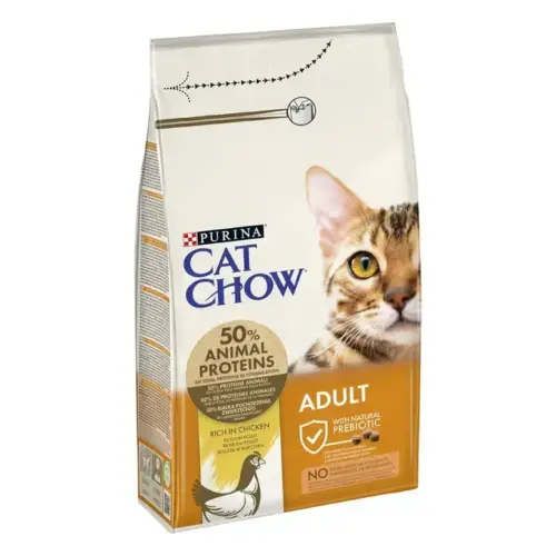 Ração p/ Gato Adulto Cat Chow Frango e Peru 1.5kg