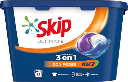 Detergente p/ Roupa Skip Ultimate Cápsulas c/ KH7 22D