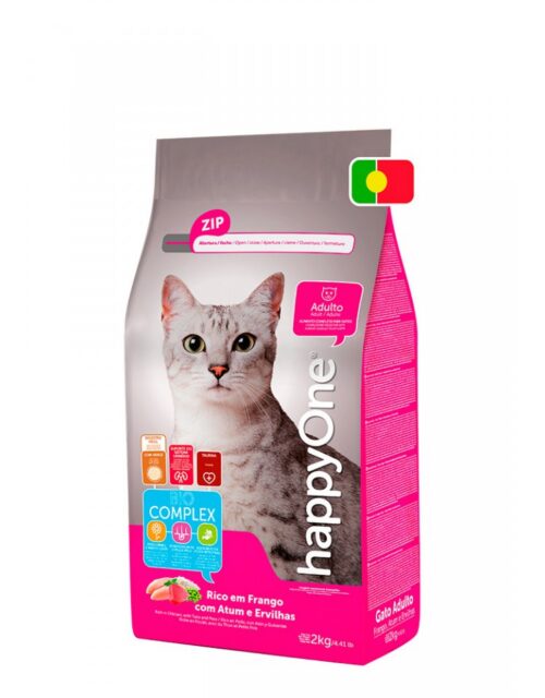 Ração p/ Gato Atum e Frango HappyOne 2kg