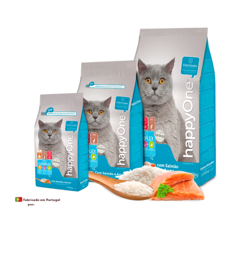 Ração p/ Gato Salmão HappyOne 2kg (Cópia)