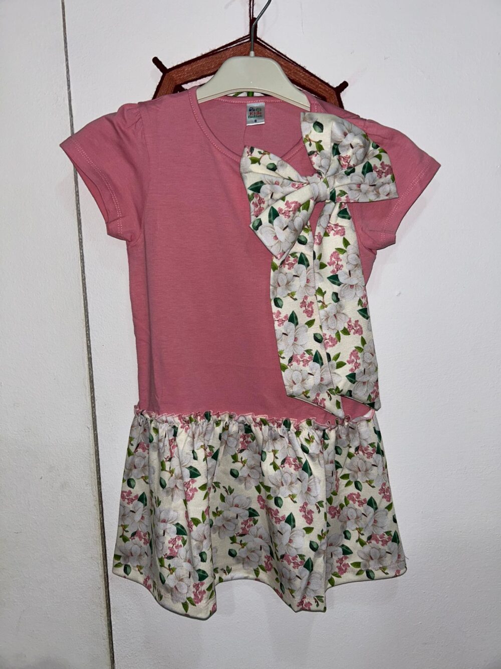Pink Dress with Floral Print