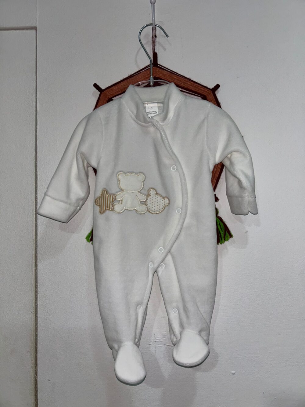 Body blanco con estampado de osito