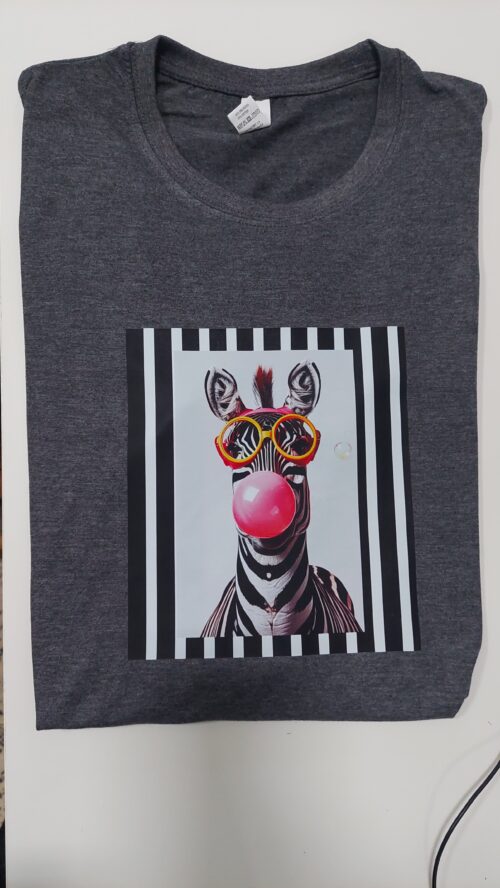 T-shirt Personalizável com Decote Redondo em Algodão