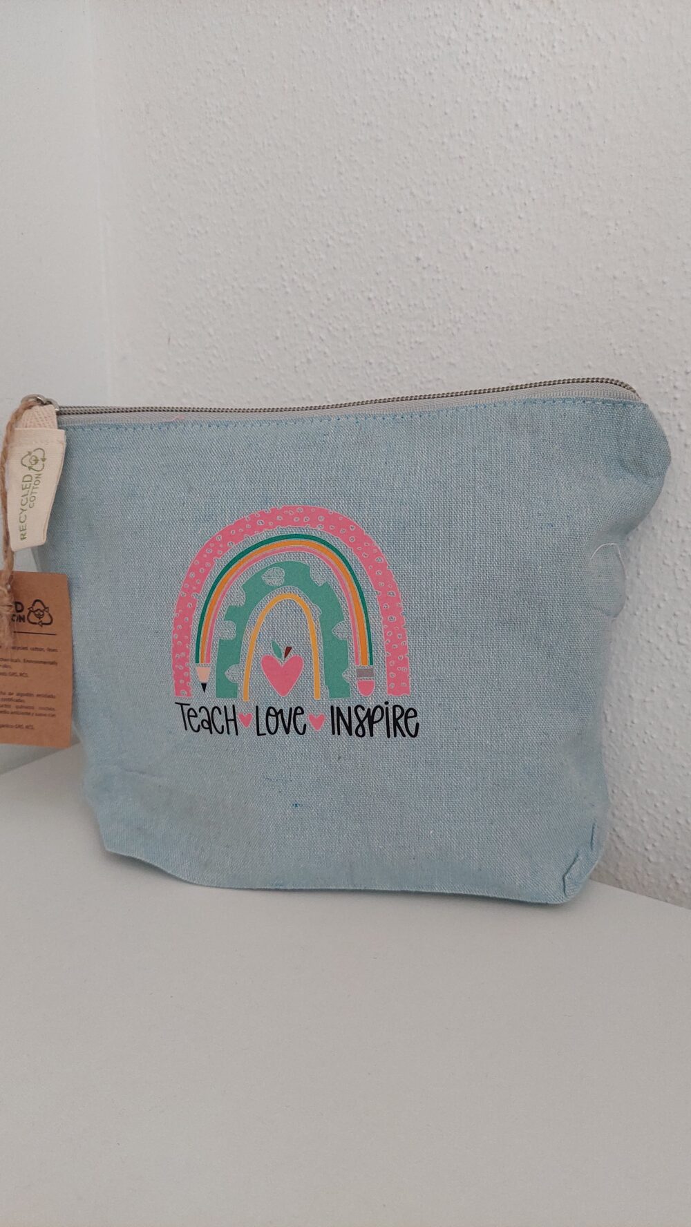 "Teach, Love, Inspire" Cotton Pouch