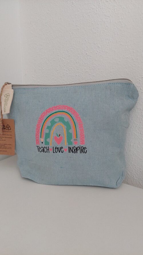 "Teach, Love, Inspire" Cotton Pouch
