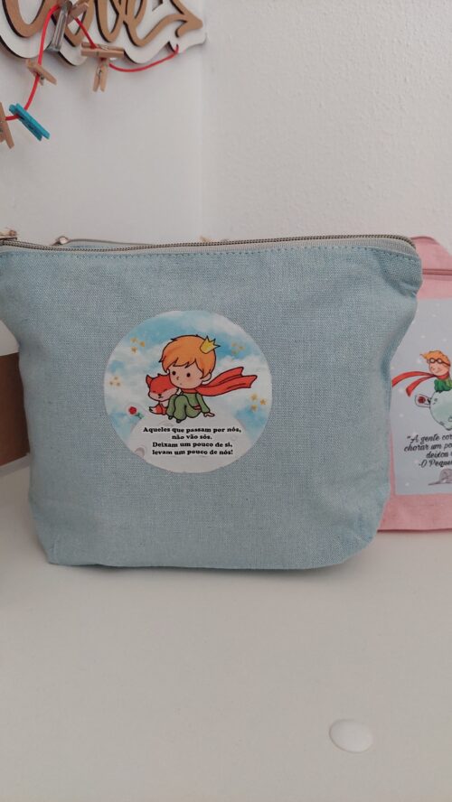 Blue Cotton Pouch "O Principezinho"