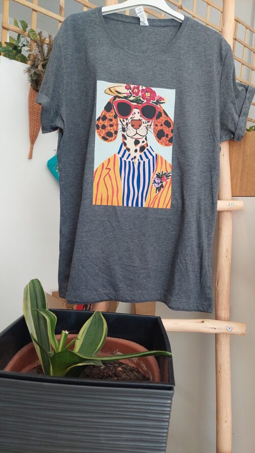 T-shirt Personalizável com Decote Redondo em Algodão