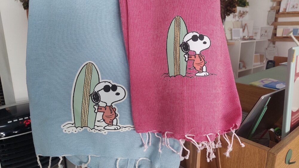 Beach Towel with Illustration