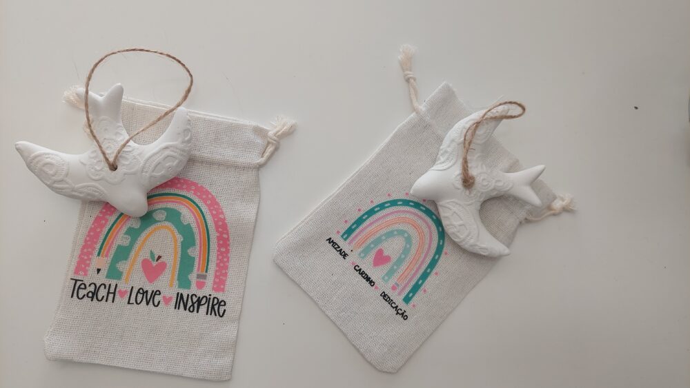 Cotton Bag with Scented Plaster Swallow