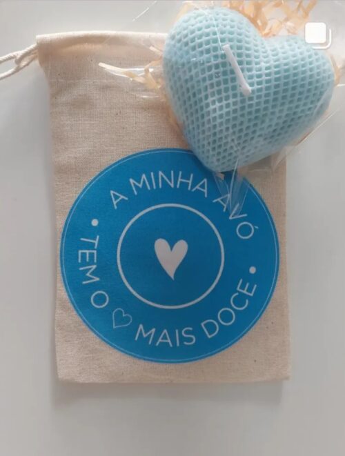 Saco de Algodão com Vela Perfumada