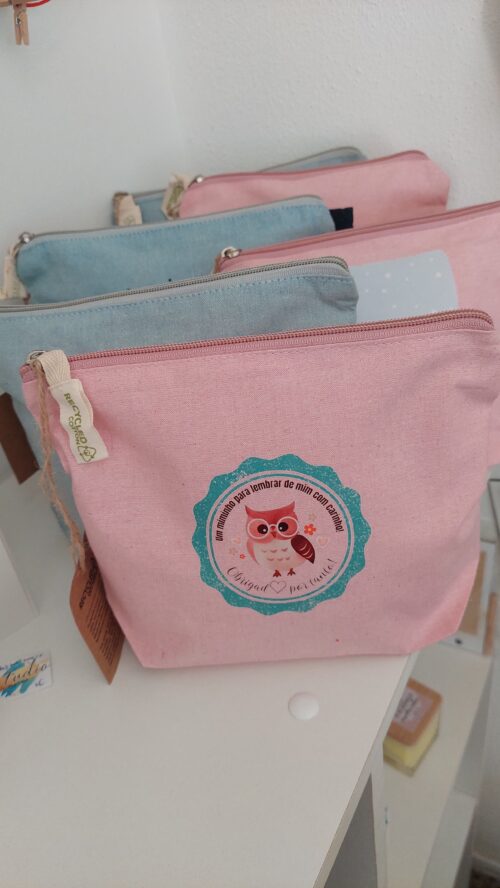 Cotton Pouch with Illustration