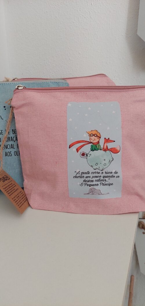 Pink Cotton Pouch "O Principezinho"
