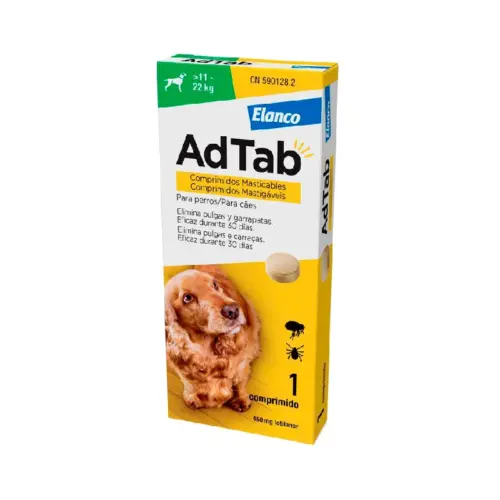 Adtab Comprimidos Mastigáveis Cão 450mg 11-22kg