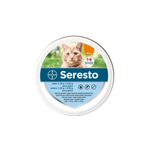 Seresto Collar antiparasitario para gatos 1,25 g + 0,56 g