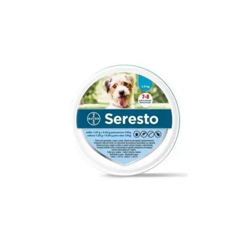 Seresto Collar antiparasitario para perros <8 kg 1,25 g + 0,56 g