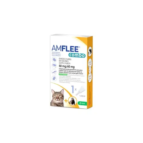 Amflee Combo Pipeta antiparasitaria para gatos/hurones 0,5 ml